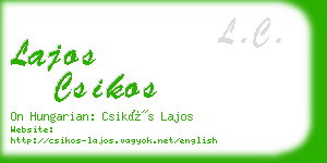 lajos csikos business card